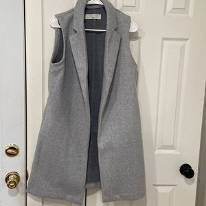Gray wool vest